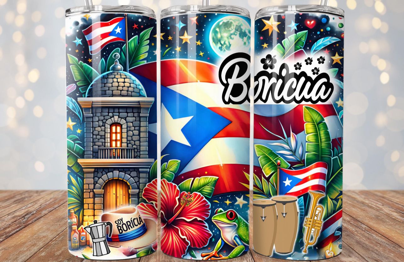 Tumbler Boricua 20oz
